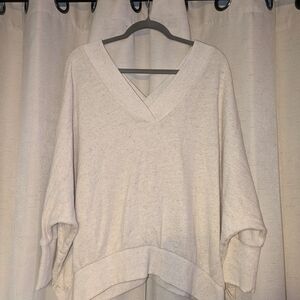 Lou & Grey Cream V-Neck Sweatshirt